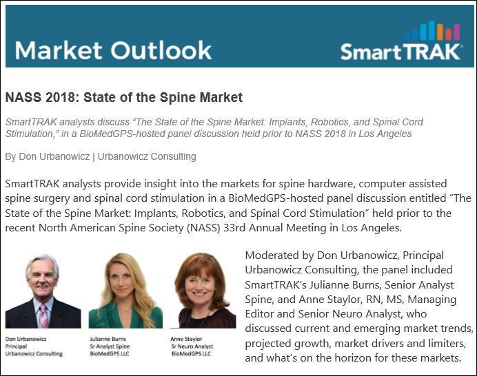 NASS 2018: State of the Spine Market
