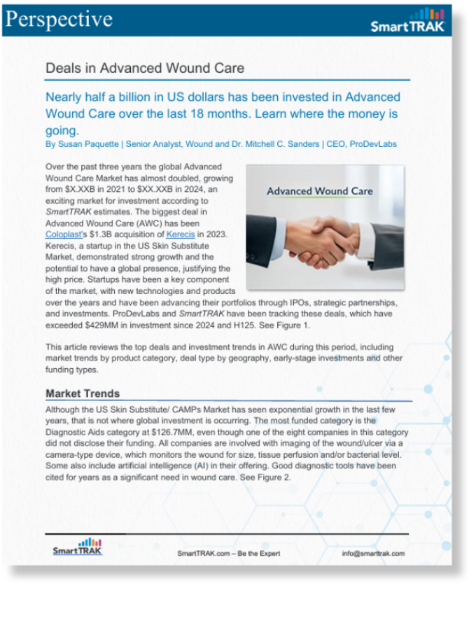 Deals in Advanced Wound Care Preview